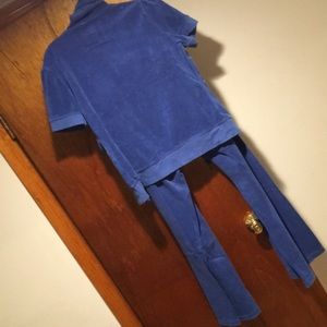 Victoria's Secret Pants - Like new Beautiful Blue Terry 2 piece set (sz L) Victoria's Secret Pants - Like new Beautiful Blue Terry 2 piece set (sz L)